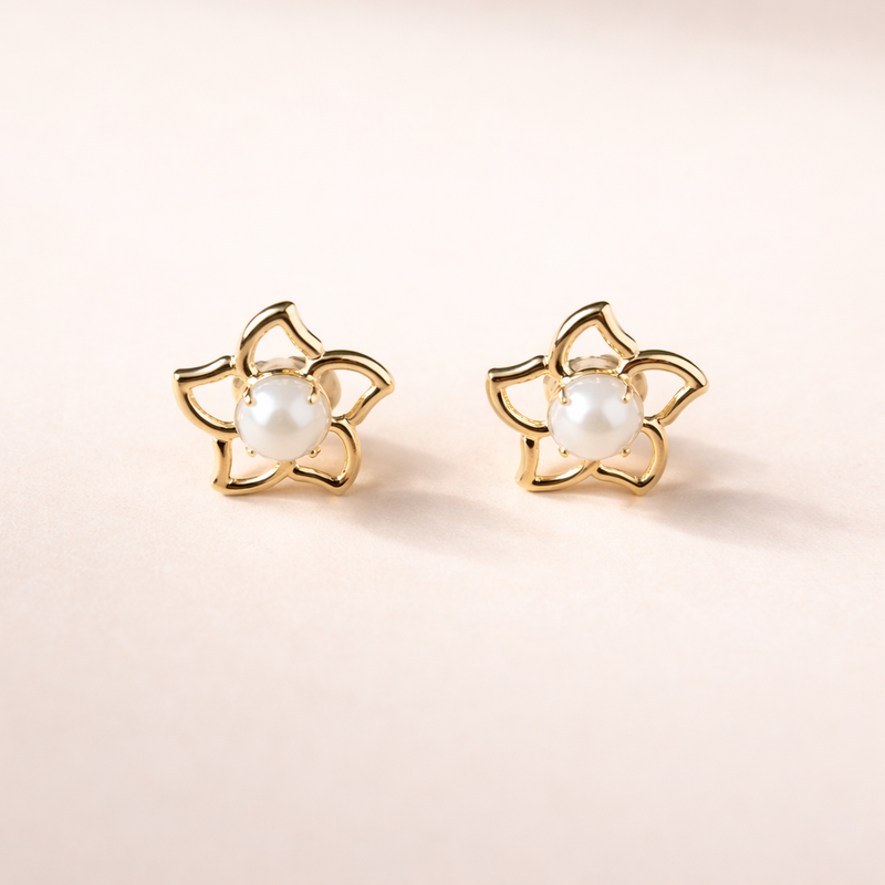Aros Camelia Dorada