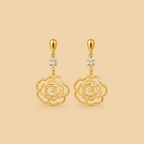 Aros rosa fondo liso champagne