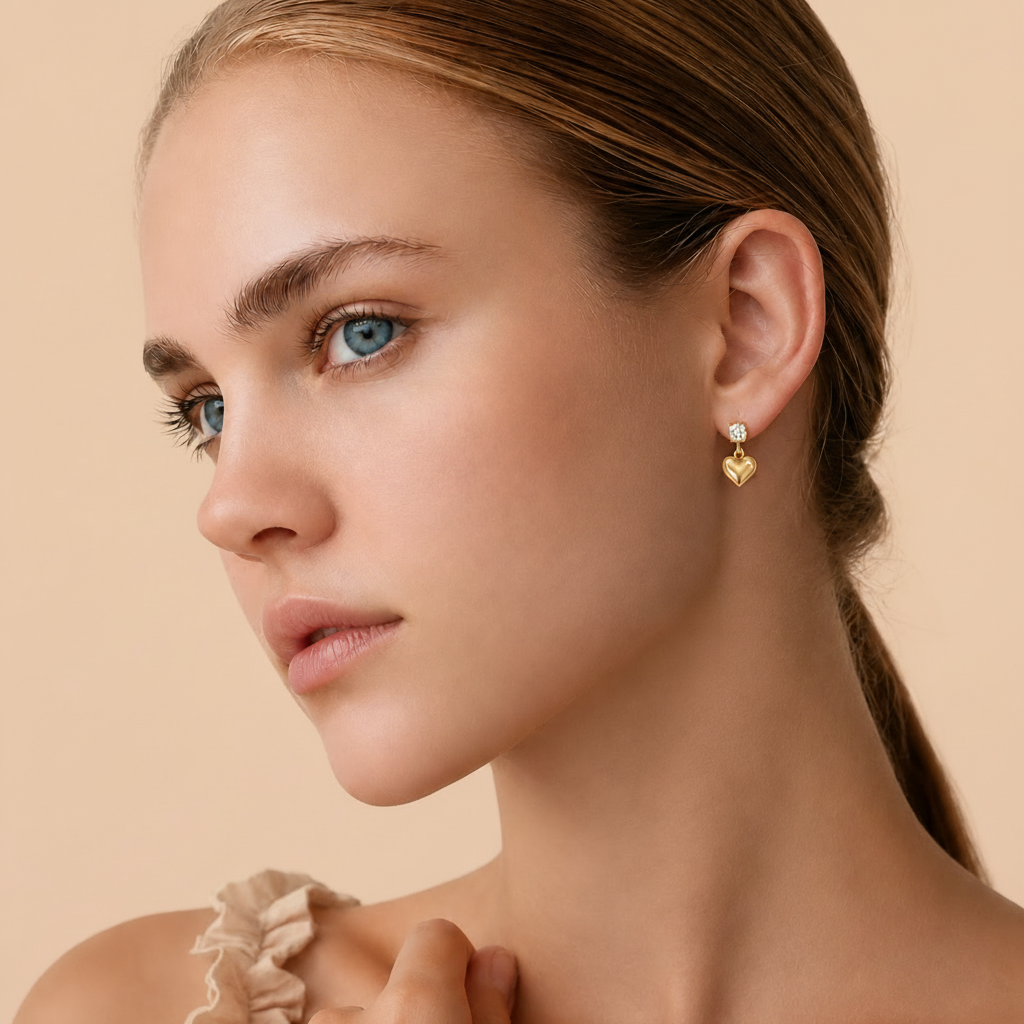 Modelo aros Giulia fondo champagne